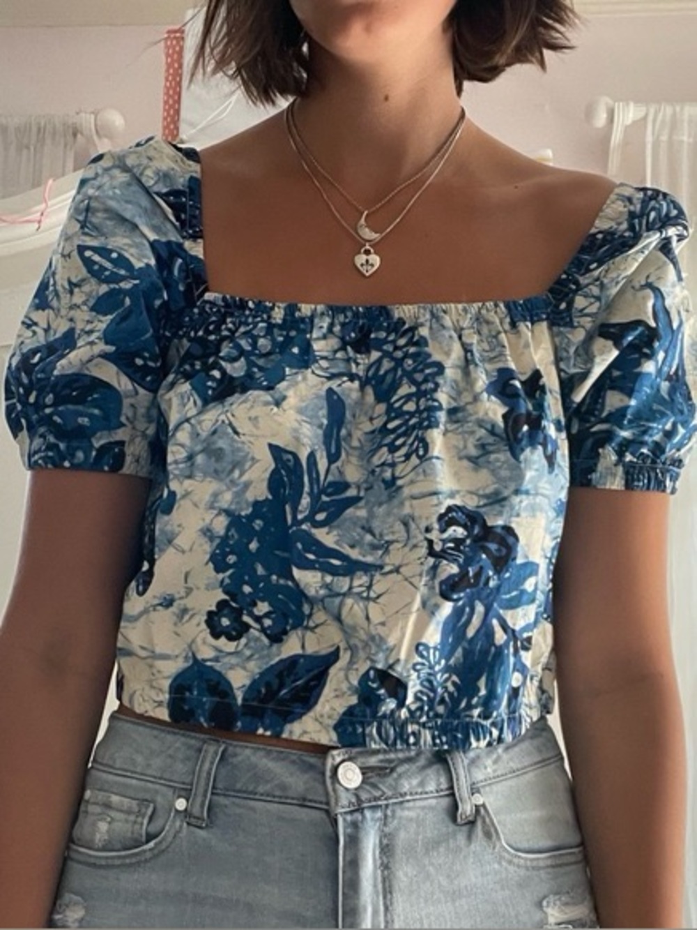 Cotton Puff Sleeve Blouse